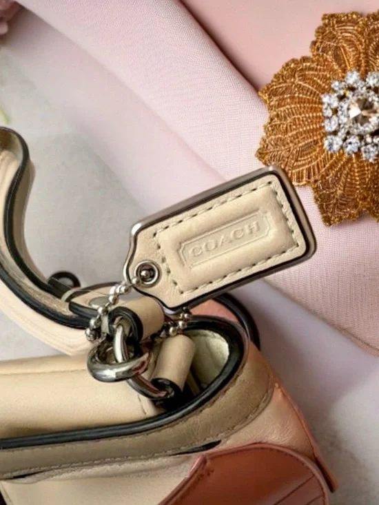 COACH Kristin Ivory Snake Trim Mini Bag - Picture 2 of 8